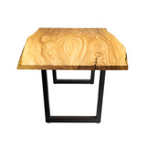 Live Edge Dining Table, Book Matched Ash