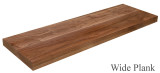 Walnut In-stock Wide Plank Floating Shelf