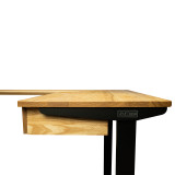L Shaped Height Adjustable Corner Desk, Ash
