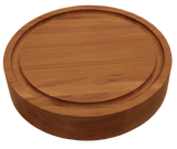 Walnut Wide Plank Round Cutting Board #3771 (3"- 14")