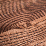 Close-up of Signature Parsons Dining Table wide plank ash grain showing natural hardwood texture, warm finish, and handcrafted surface detail