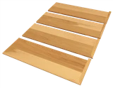 Rustic Hickory Stair Treads #3807 (1"- 12"- 40")