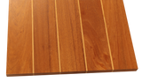 Sapele Wide Plank Countertop with Maple Strips #3827 (1.25"- 25.4375"- 86.125")