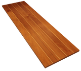 Sapele Wide Plank Countertop with Maple Strips #3827 (1.25"- 25.4375"- 86.125")