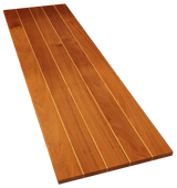 Sapele Wide Plank Countertop with Maple Strips #3827 (1.25"- 25.4375"- 86.125")