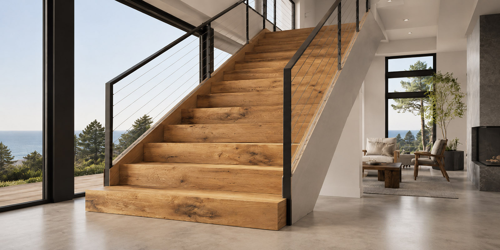 Strair Timber Riser Custom Wood Stair Risers | Hardwood Lumber Company