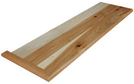 tobacco road acacia stair treads 1/2 in. Distressed Prefinished Engineered Hardwood Flooring 4.8 in. Wide including Wood Stair Treads and Risers Acacia Stair Tread
