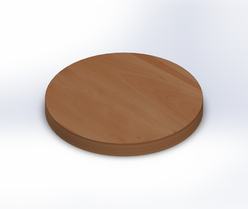 Round Beech Wide Plank (Face Grain) Table Top