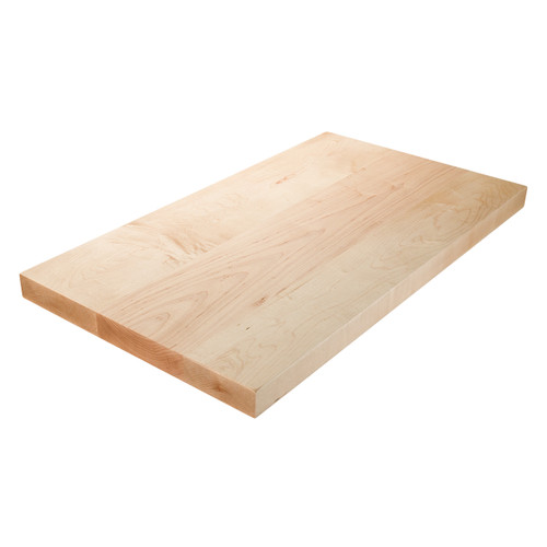 High angle shot of Hard Maple Wide Plank Countertop.