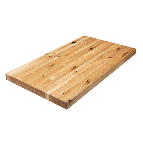 Rustic White Oak Edge Grain Butcher Block Countertop
