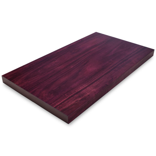 Exotic Purpleheart Wide Plank countertop. This construction style is also known as Face Grain countertops. This wood has a natural vivid purple coloration. Absolutely stunning.