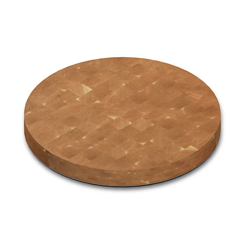 Round Cherry End Grain Butcher Block Table Top