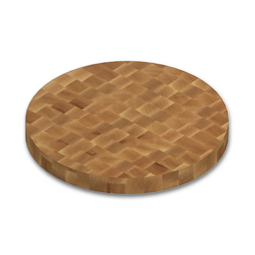 Round Birch End Grain Butcher Block Table Top