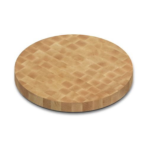 Round Maple End Grain Butcher Block Table Top