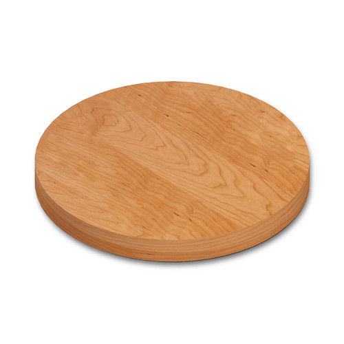 Round Rustic Cherry Wide Plank (Face Grain) Table Top