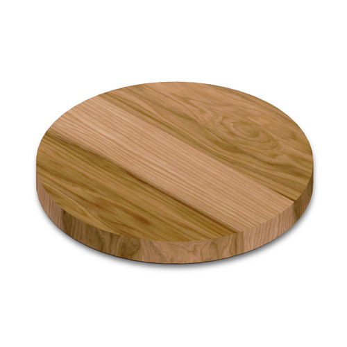 Round Hickory Wide Plank (Face Grain) Table Top