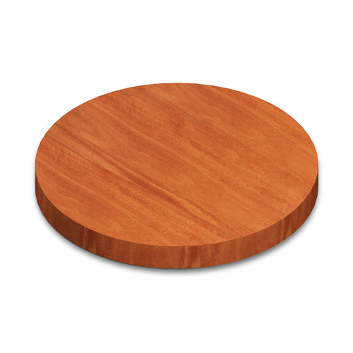 Round Genuine Mahogany Wide Plank (Face Grain) Table Top