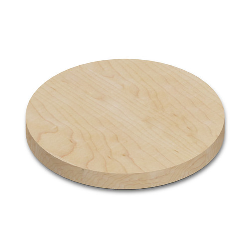 Round Hard Maple Wide Plank (Face Grain) Table Top