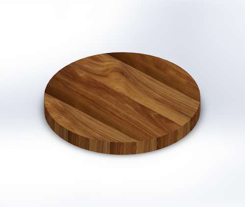 Round Acacia Wide Plank (Face Grain) Table Top