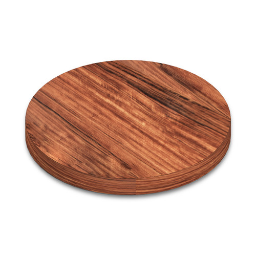 Round Shedua Wide Plank (Face Grain) Table Top