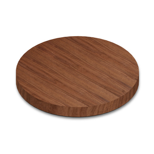 High angle shot of Premium Walnut Wide Plank butcher block tabletop