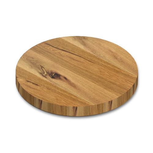 Round Rustic White Oak Wide Plank (Face Grain) Table Top