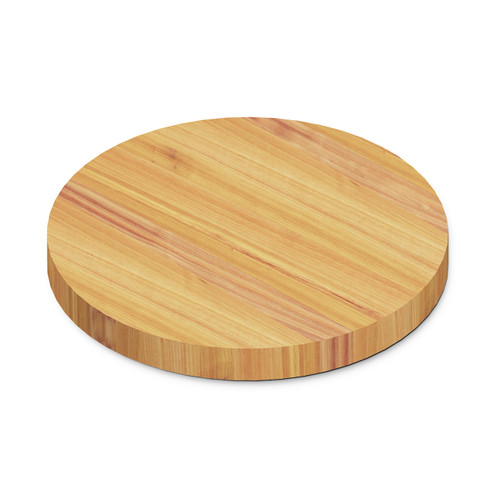 Round Canarywood Edge Grain Butcher Block Table Top