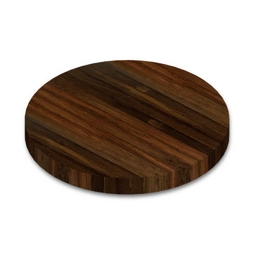 Round Wenge Edge Grain Butcher Block Table Top