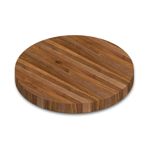 Round Premium Walnut Edge Grain Butcher Block Table Top