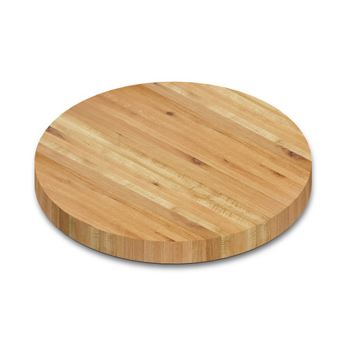 Round Rustic White Oak Edge Grain Table Top