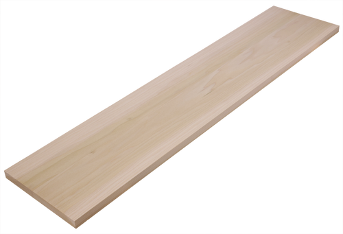 A high angled shot of a select quality Poplar hardwood riser.