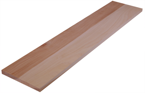 A high angled shot of a select quality Hickory hardwood riser.