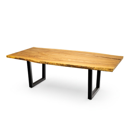 Live Edge Dining Table, Book Matched Ash