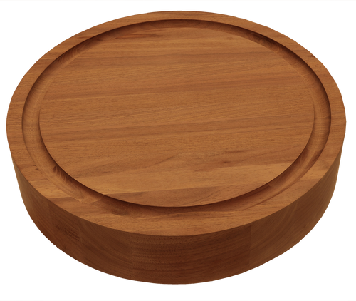Walnut Wide Plank Round Cutting Board #3771 (3"- 14")