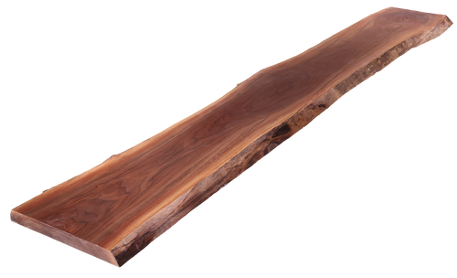 Walnut Live Edge Slab #717(2"-18.5"-121.0625")