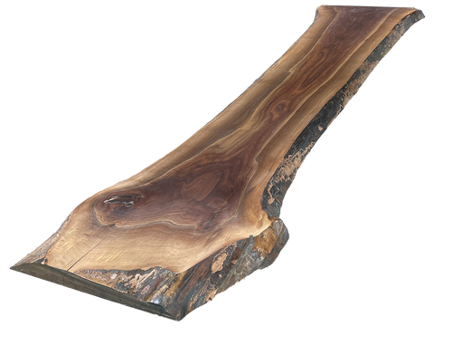 Walnut Live Edge Slab #1011 (2"-17.5"-98.25")