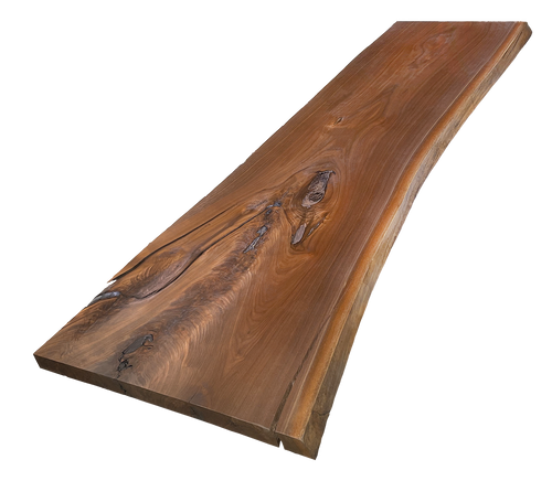 Walnut Live Edge Slab #1018(2"-23.25"-85.625")