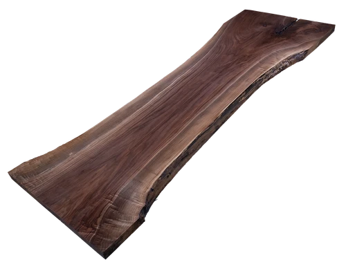 Walnut Live Edge Slab #757(2"-22.5"-86.25")