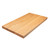 Angled perspective of a solid Red Oak Face Grain butcher block, constructed in a classic wide plank style to maximize the visibility of the wood's natural beauty. Also known in the industry as flat sawn construction, this sturdy countertop features extensive grain variation and a warm, inviting finish, making it an enduring surface for expansive dining tables, bar tops, and high-end commercial interiors.
