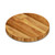 High angle shot of Acacia round wide plank tabletop