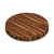 Round Steamed Walnut Edge Grain Butcher Block Table Top