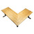 L Shaped Height Adjustable Corner Desk, Ash