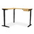 L Shaped Height Adjustable Corner Desk, Ash