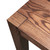 Angled corner detail of Signature Parsons Dining Table with flush solid wood leg cap, seamless joinery, and refined modern edge profile
