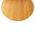Top-down view of the Cascade Round Dining Table showing round solid wood tabletop, natural grain, and refined circular shape