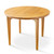 Cascade Round Dining Table in solid hardwood with sculpted legs, round tabletop, softened edge, and handcrafted joinery