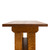 Eye-level view of the top edge and chamfered cap rail on HLC Furniture Little Journeys Arts & Crafts book stand, short side