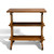 Little Journeys Arts & Crafts book stand from HLC Furniture in quartersawn white oak, front view of long side on white background