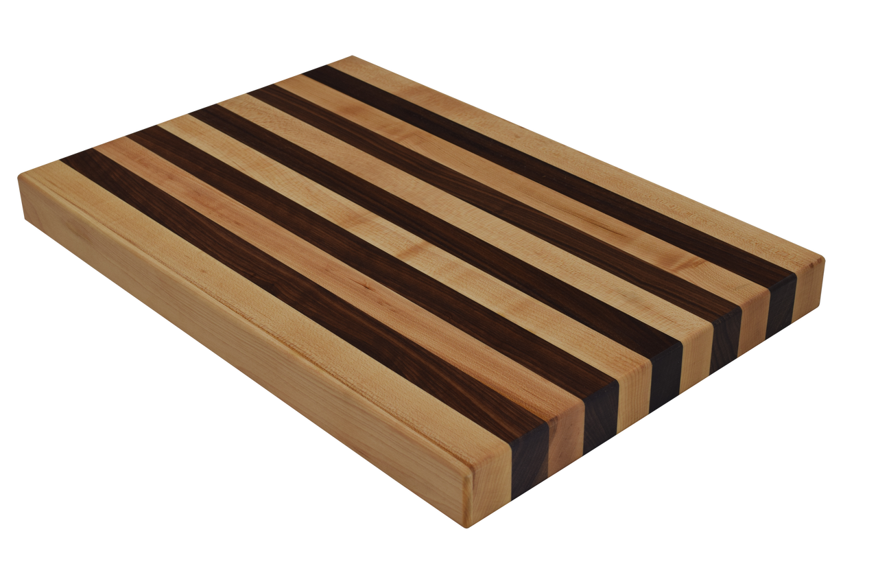 Maple And Black Walnut Cutting Board Edgegrain Various Sizes And
