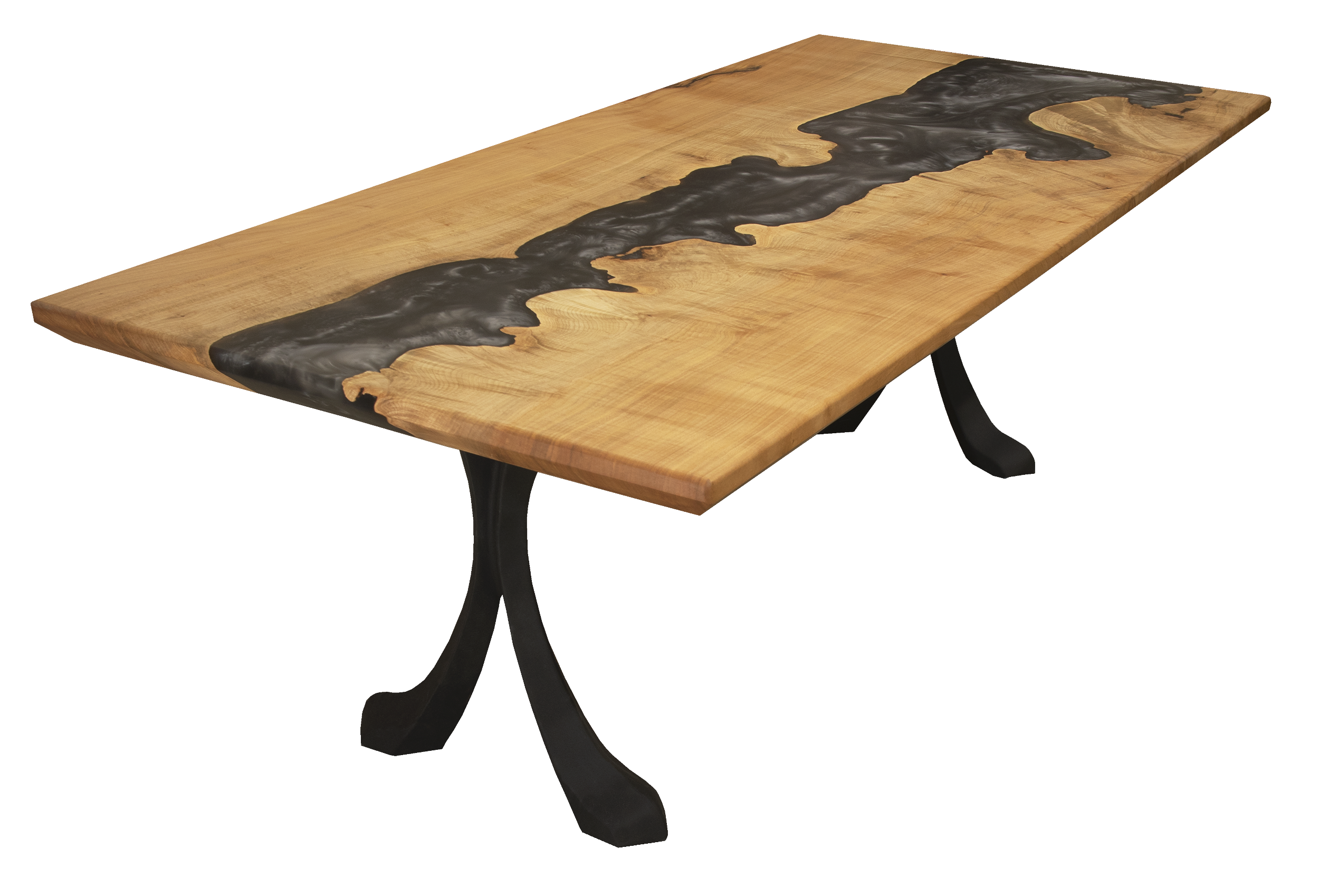 Epoxy Countertop, Epoxy Kitchen Table, Diy Wooden Table, Blue